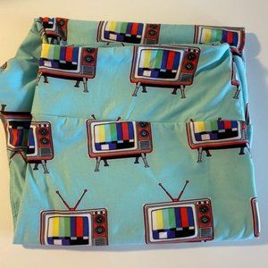 LuLaRoe Leggings Plus Size TC2 Retro TV